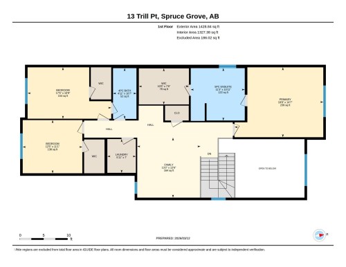 Floor plan - 13 Trill Point(E), Spruce Grove, AB 