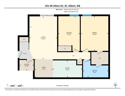 Floor plan - #101 49 Akins Dr, St. Albert, AB 