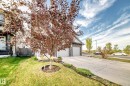 Attached two-car garage with stone detailing - Edmonton, AB 