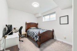 Soft gray carpet flooring, white walls, and a window with blinds - 