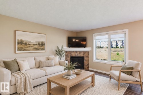 Living Room Virtually Staged - #106 5420 Grant Macewan Bv, Leduc, AB 