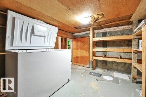 Storage area with deep freeze (included in sale) - 895 Lee Ridge Road Nw, Edmonton, AB 