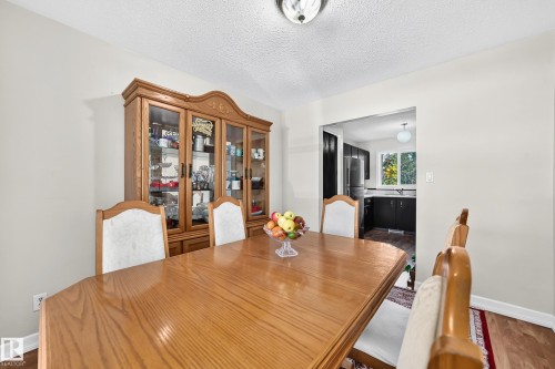 Recessed wall opening, wood-finish flooring, and a ceiling-mounted light fixture - 11007 173A Avenue Nw, Edmonton, AB 