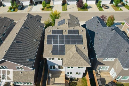 Solar panel array on a shingled roof - 1523 168 Street Sw, Edmonton, AB 