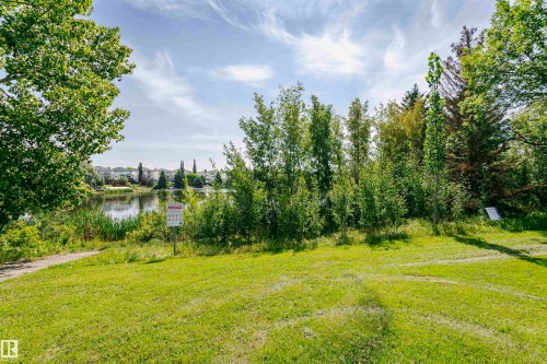 Expansive green space featuring mature trees and a tranquil lake - 4112 37A Avenue Nw, Edmonton, AB 