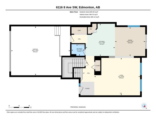 Floor plan - 6116 8 Avenue Sw, Edmonton, AB 