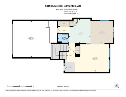 Floor plan - 6116 8 Avenue Sw, Edmonton, AB 