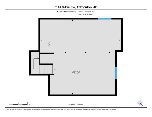 Floor plan - 6116 8 Avenue Sw, Edmonton, AB 