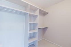 Built-in closet shelving and hanging rods - 