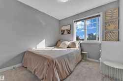 Carpeted flooring, light gray wall paint, and a white-framed window - 