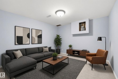 Light-toned walls, recessed ceiling lighting, and carpeted flooring - 74 Aspen Crescent, St. Albert, AB 