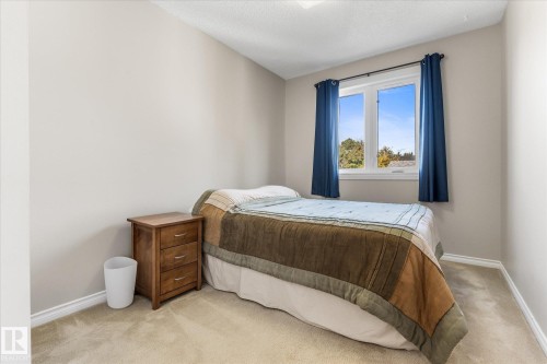 Neutral wall color, carpeted flooring, large window with ample natural light, and a white ceiling - 4103 44 Avenue, Stony Plain, AB 