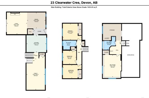 Floor plan - 23 Clearwater, Devon, AB 