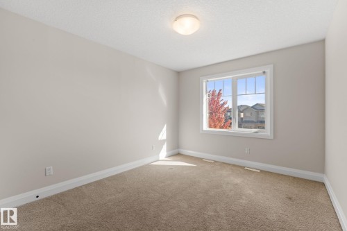 Neutral wall color, wall-to-wall carpeting, and a flush mount ceiling light - 229 Albany Drive Nw, Edmonton, AB 