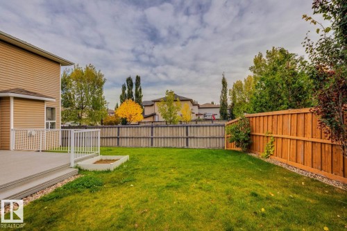 Fully fenced backyard - 1173 Westerra Link, Stony Plain, AB 