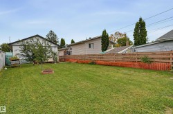 Expansive backyard featuring a manicured lawn, established tree, and wood-panel fencing - 