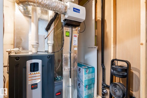Forced air furnace with connected humidification system - 824 34 Ave Nw, Edmonton, AB 