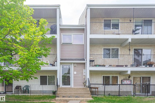 Multi-level building with stucco and siding exterior - #6 3819 76 St Nw, Edmonton, AB 