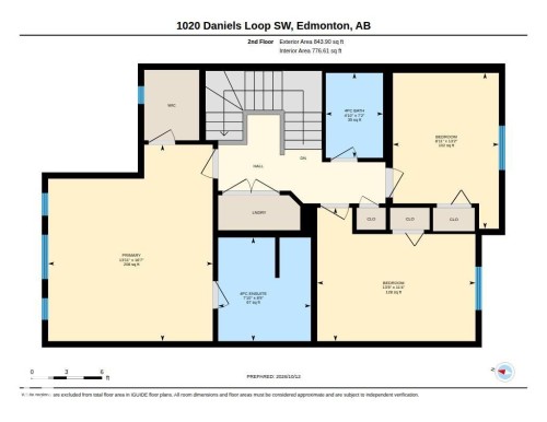 Floor plan - 1020 Daniels Loop Sw, Edmonton, AB 