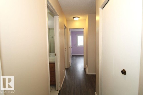 Wood-finish flooring, white walls, and multiple bi-fold closet doors - 11393 22 Avenue Nw, Edmonton, AB 