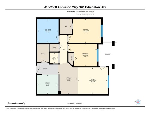 Floor plan - #415 2588 Anderson Wy Sw, Edmonton, AB 