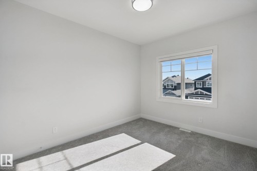 Neutral-toned walls complement plush grey carpeting - 3699 Hummingbird Way Nw, Edmonton, AB 