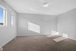 Expansive room with neutral carpeting, light-toned walls, and multiple windows - 