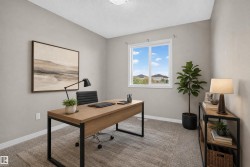 Neutral-toned wall paint, white trim, and light gray carpeting - 