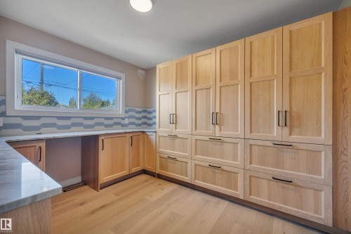 pantry/craft room/office with built in cabinetry - 10226 72 St Nw, Edmonton, AB 