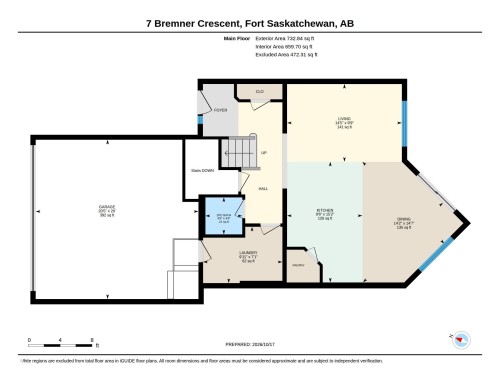 Floor plan - 7 Bremner, Fort Saskatchewan, AB 