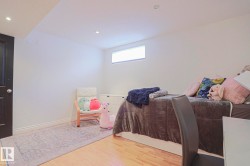 Wood-finish flooring with white wall finishes - 