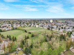 Expansive green spaces and mature trees surround residential areas - 