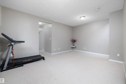 Spacious room with plush carpeting, neutral wall tones, and recessed lighting - 