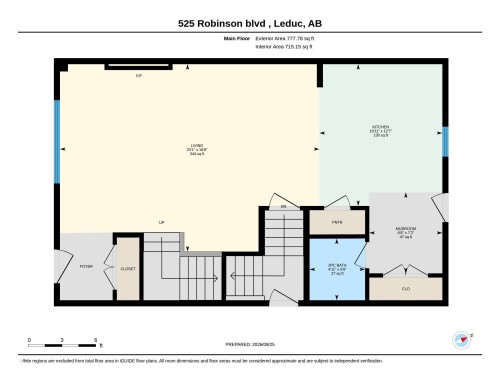 Floor plan - 525 Robinson Blvd, Leduc, AB 