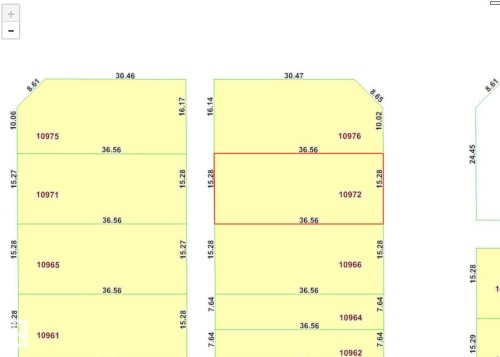 Plat Map. Illustrating lot dimensions and property identifiers within the survey area - 10972 157 Street Nw, Edmonton, AB 
