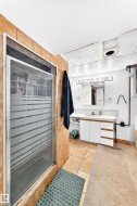Full shower enclosure with tiled surround - 