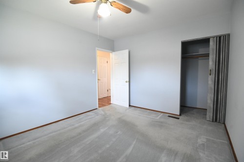 The master bedroom is at the front of the home, and is large enough to support king sized furniture - 10243 42 Street Nw, Edmonton, AB 