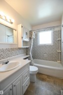 The main bathroom is a 4 piece with a full tub.  A second bathroom downstairs also has a stand alone shower, perfect for a growing family, or for guests - 