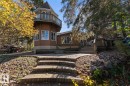 Multi-level exterior with a distinctive turret design, featuring a second-story balcony - #421 61209 Rge Rd 465, Rural Bonnyville M.D., AB 