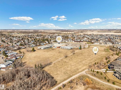 Expansive open parcel featuring dry vegetation and natural tree lines - 11 Dalquist Bay, Leduc, AB 