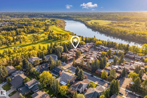 Residential community situated along a river, with mature trees and a golf course - #23 500 Lessard Dr Nw, Edmonton, AB 