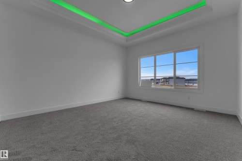 Recessed tray ceiling with accent lighting - 794 Bank Drive, Leduc, AB 