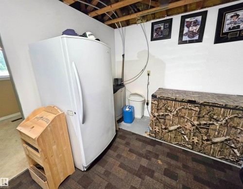 Utility room which includes an upright freezer - 9131 Township Road 554, Rural St. Paul County, AB 