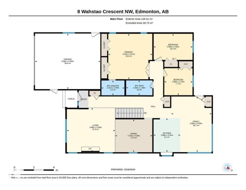 Floor plan - 8 Wahstao Crescent Nw, Edmonton, AB 