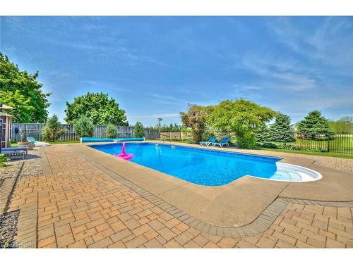 717 Metler Road, Fenwick, ON - Outdoor With In Ground Pool With Deck Patio Veranda With Backyard