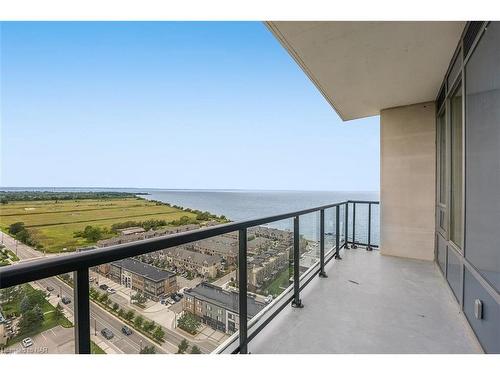 1802-385 Winston Road, Grimsby, ON - Outdoor With Body Of Water With Balcony With View With Exterior