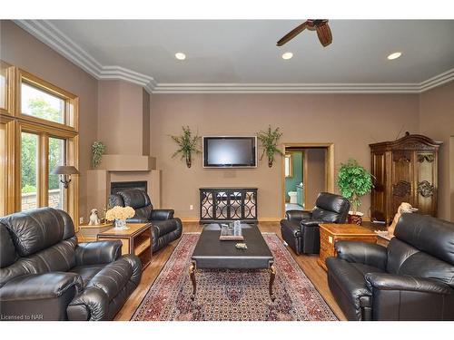 2122 Nigh Road, Fort Erie, ON - Indoor Photo Showing Living Room With Fireplace