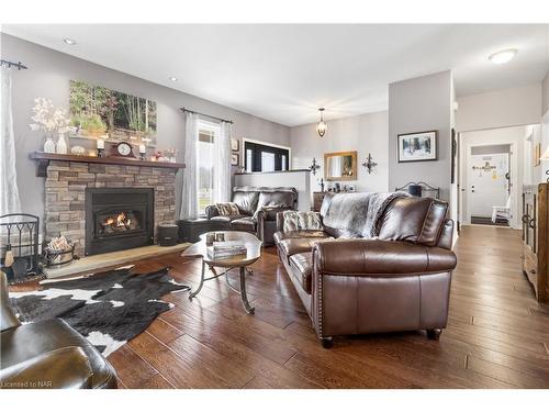 4511 Miller Road, Port Colborne, ON - Indoor Photo Showing Living Room With Fireplace