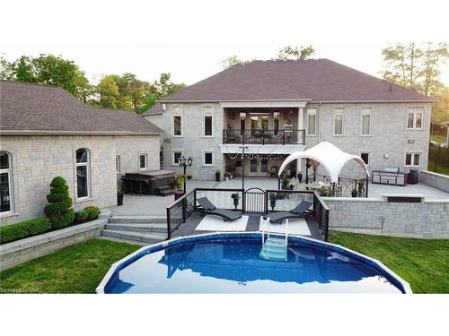 63 Tanbark Road, Niagara-On-The-Lake, ON - Outdoor With Above Ground Pool With Deck Patio Veranda