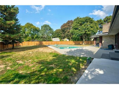 3 Lee Ann Place, St. Catharines, ON - Outdoor With In Ground Pool With Backyard